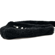 Prada Triangle Pelliccia Sintetica Nera