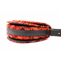 Burberry Rocking Horse Tweed Misto Lana Arancione Rosso