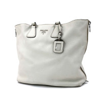 Prada Esplanade Pelle Martellata Bianca