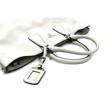 Prada Esplanade Pelle Martellata Bianca