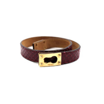 Fendi Bracciale Pitone Borgogna