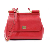 Dolce & Gabbana Miss Sicily Pelle Saffiano Rosso