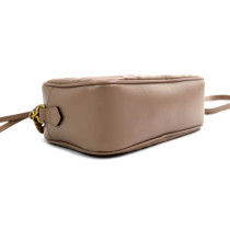 Gucci Camera Bag GG Marmont Misura Piccola Pelle Beige Rosato