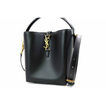 Saint Laurent Le 37 Small Pelle Lucida Nera