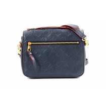 Louis Vuitton Pochette Metis Pelle Monogram Empreinte Blu