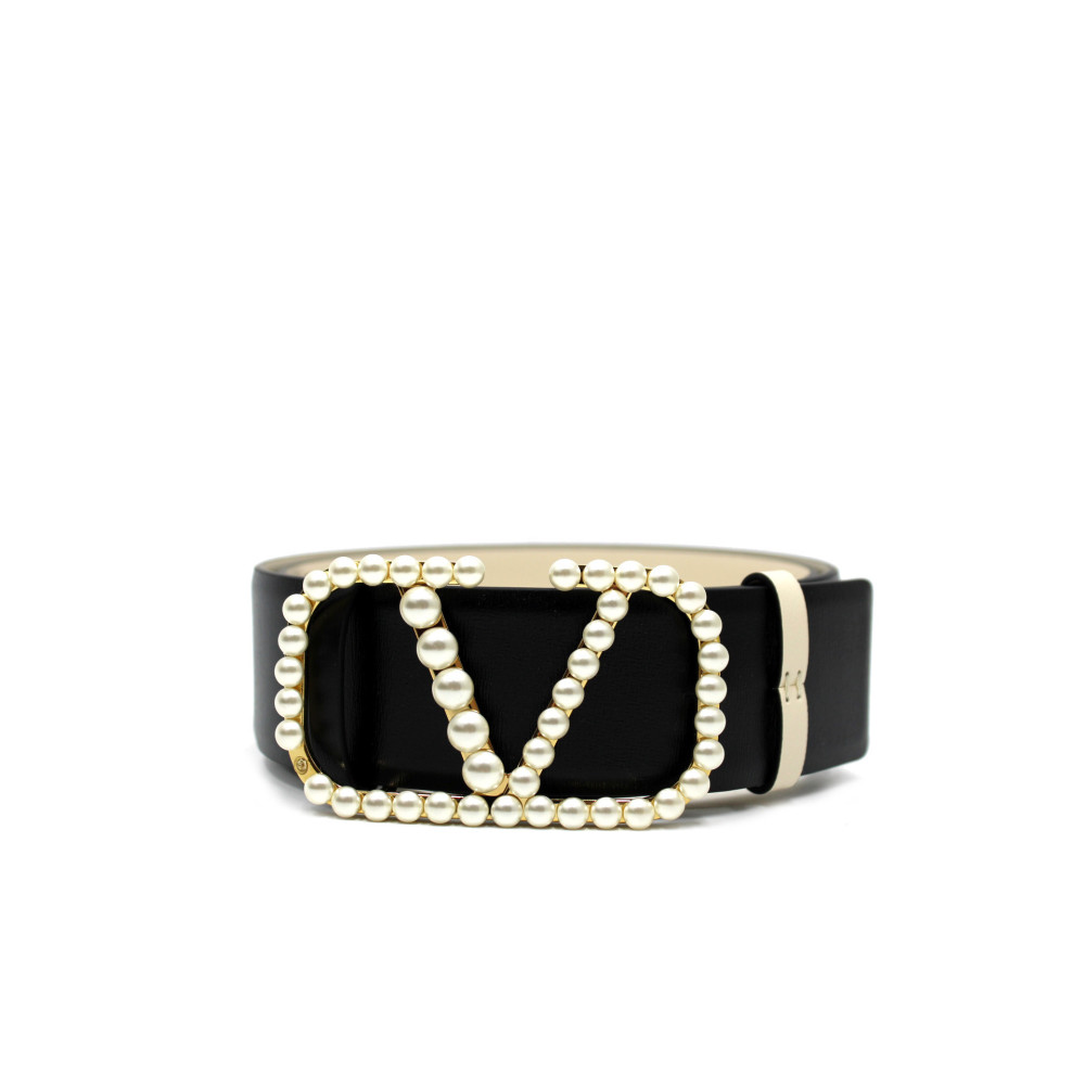 Valentino Cintura Pelle Nera e Bianca