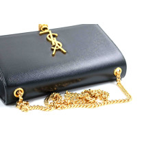 Saint Laurent Kate Medium Pelle Grain De Poudre Nera