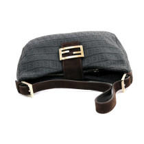 Fendi Shopping Velluto Zucchino Nero