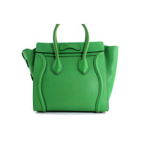 Celine Luggage Pelle Verde