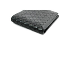 Bottega Veneta Portafoglio Bifold Pelle Nera