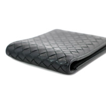 Bottega Veneta Portafoglio Bifold Pelle Nera