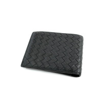 Bottega Veneta Portafoglio Bifold Pelle Nera