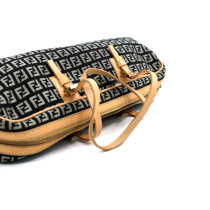 Fendi Bassotto Tela Nera e Grigia