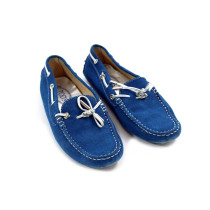 Tod's Mokassin aus blauem Wildleder