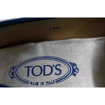 Tod's Mokassin aus blauem Wildleder