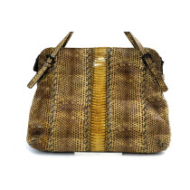 Bottega Veneta Shopping Pitone Marrone e Giallo