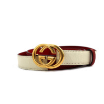 Gucci Cintura Pelle Rossa e Bianca