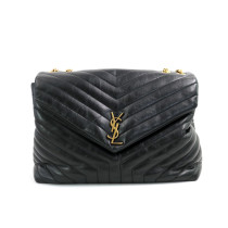 Saint Laurent Lou Lou Large Pelle Nera