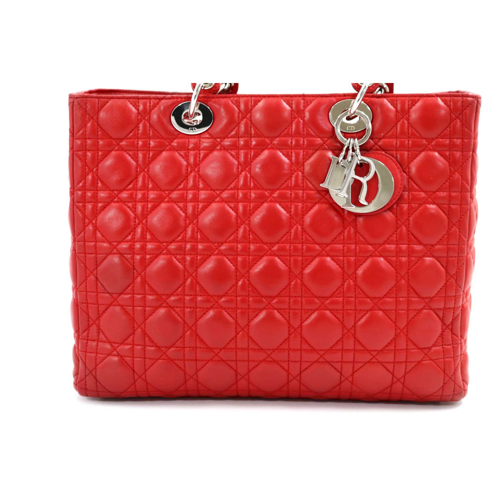 Dior Lady Dior L Pelle Rossa