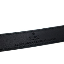 Gucci Cintura Interlocking Pelle Nera