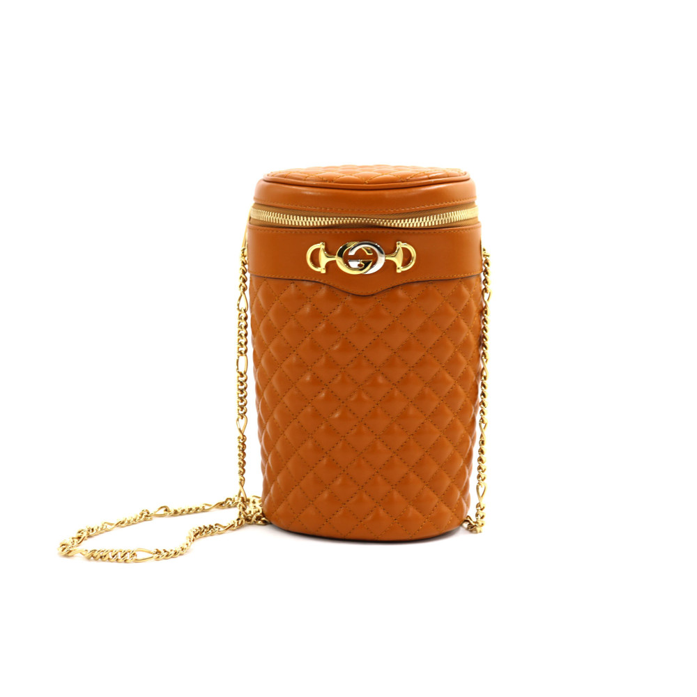 Gucci Secchiello Pelle Marrone