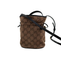 Gucci Secchiello Tela Marrone