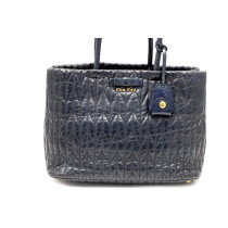 Miu Miu Gauffre Pelle Blu