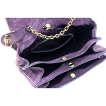 Saint Laurent Shopping Nabuk Viola