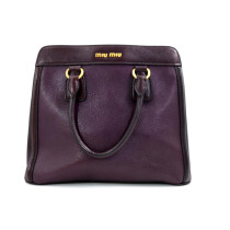 Miu Miu Shopping Pelle Viola