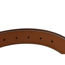 Gucci Cintura Bicolor Pelle Marrone e Oro