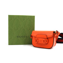 Gucci Horsebit Micro Pelle Arancio