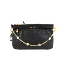 Miu Miu Tracollina Pelle Nera