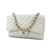 Chanel Jumbo Pelle Caviar Bianca