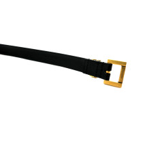 Saint Laurent Cintura Cassandre Pelle Nera