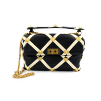 Valentino Roman Stud Pelle Nera e Bianca