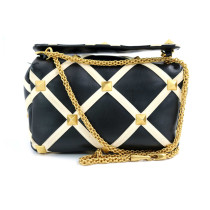 Valentino Roman Stud Pelle Nera e Bianca