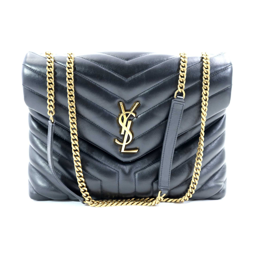 Saint Laurent Lou Lou Medium Pelle d'Agnello Nera