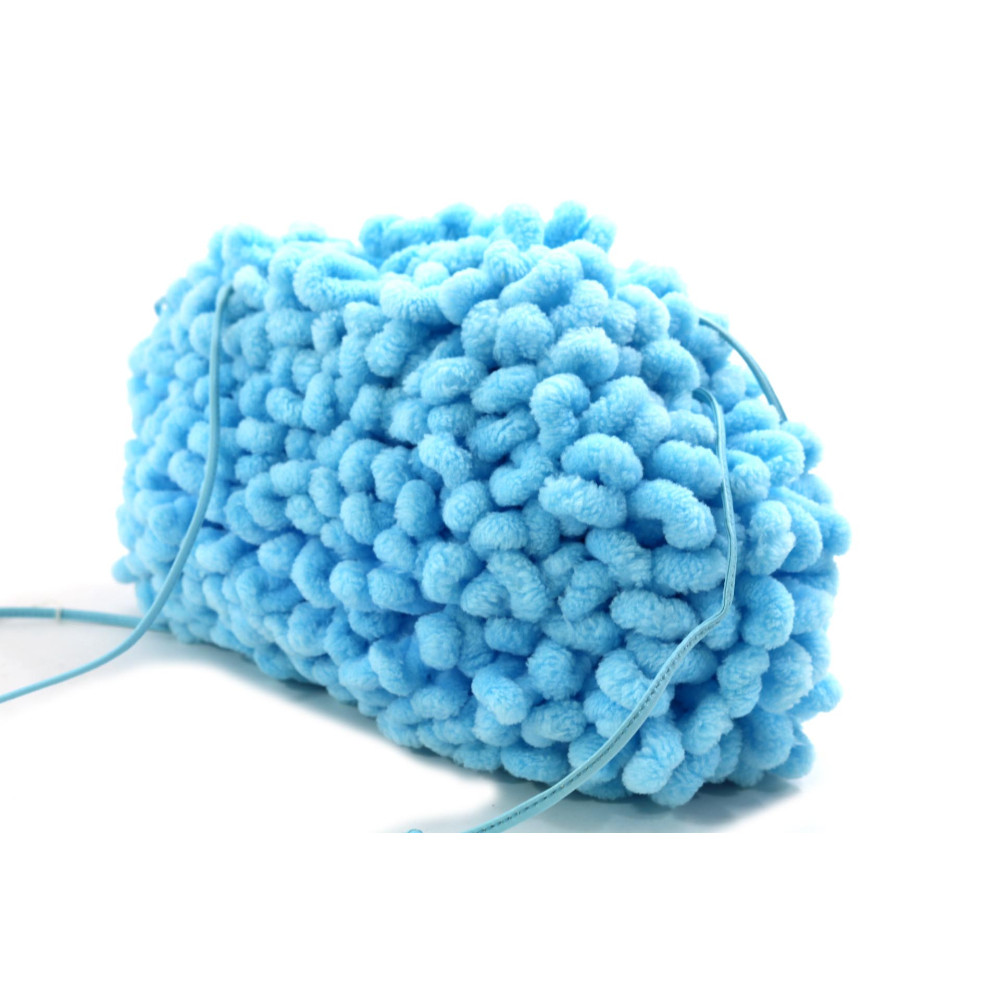 Bottega Veneta Pouch Pochette Nylon Azzurro