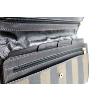 Fendi Busta Vintage Tela Marrone e Nera