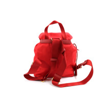 Prada Zaino Re - Edition Tela Vela Rossa