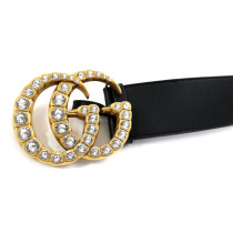 Gucci Cintura Marmont Pelle Nera