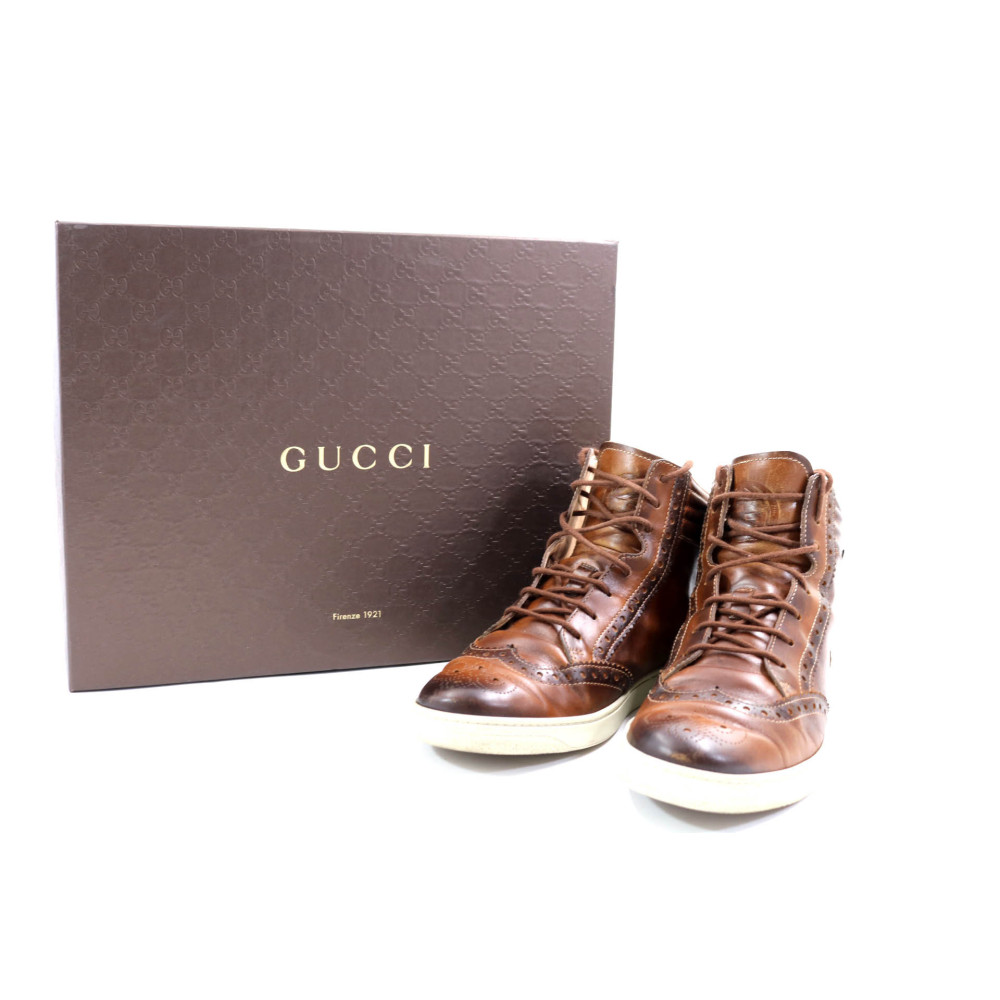 Gucci Sneakers Pelle Cuoio