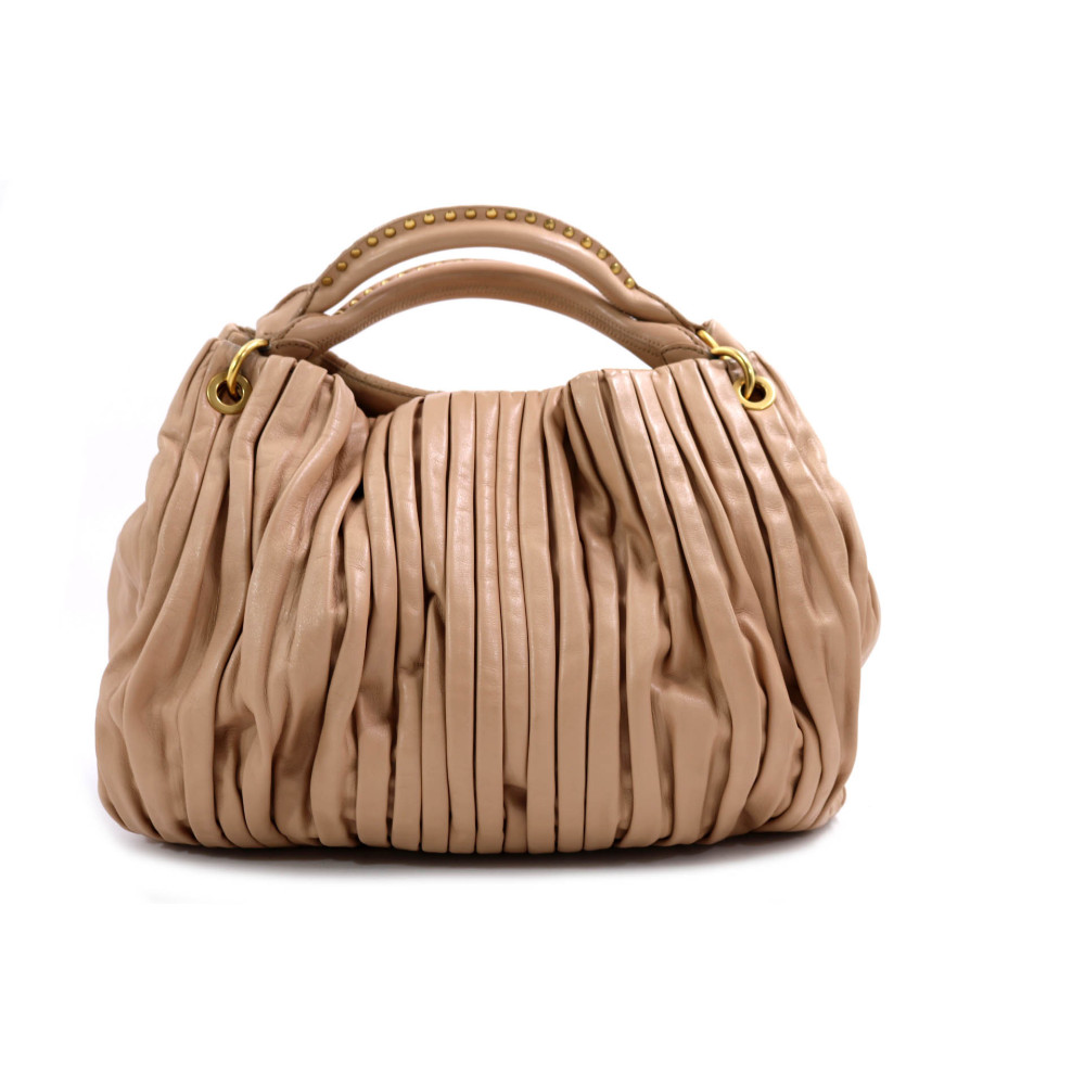 Miu Miu Shopping Pelle Beige