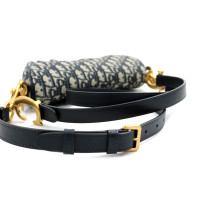 Dior Saddle Tela Jaquard Oblique Blu