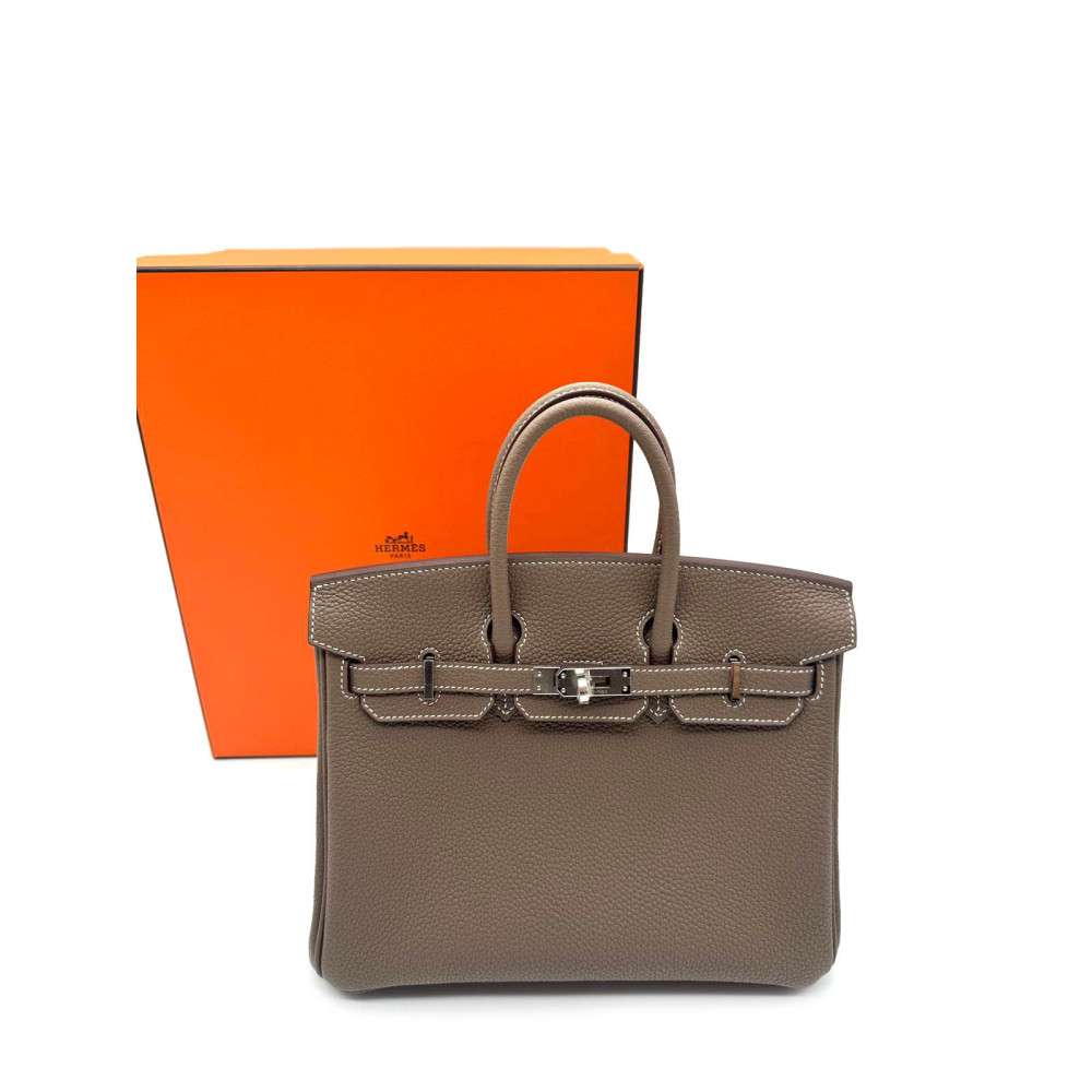 Hermès Birkin 25 Togo Pelle Etoupe