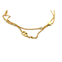 Dior Collana Doppia Petit CD Metallo Oro