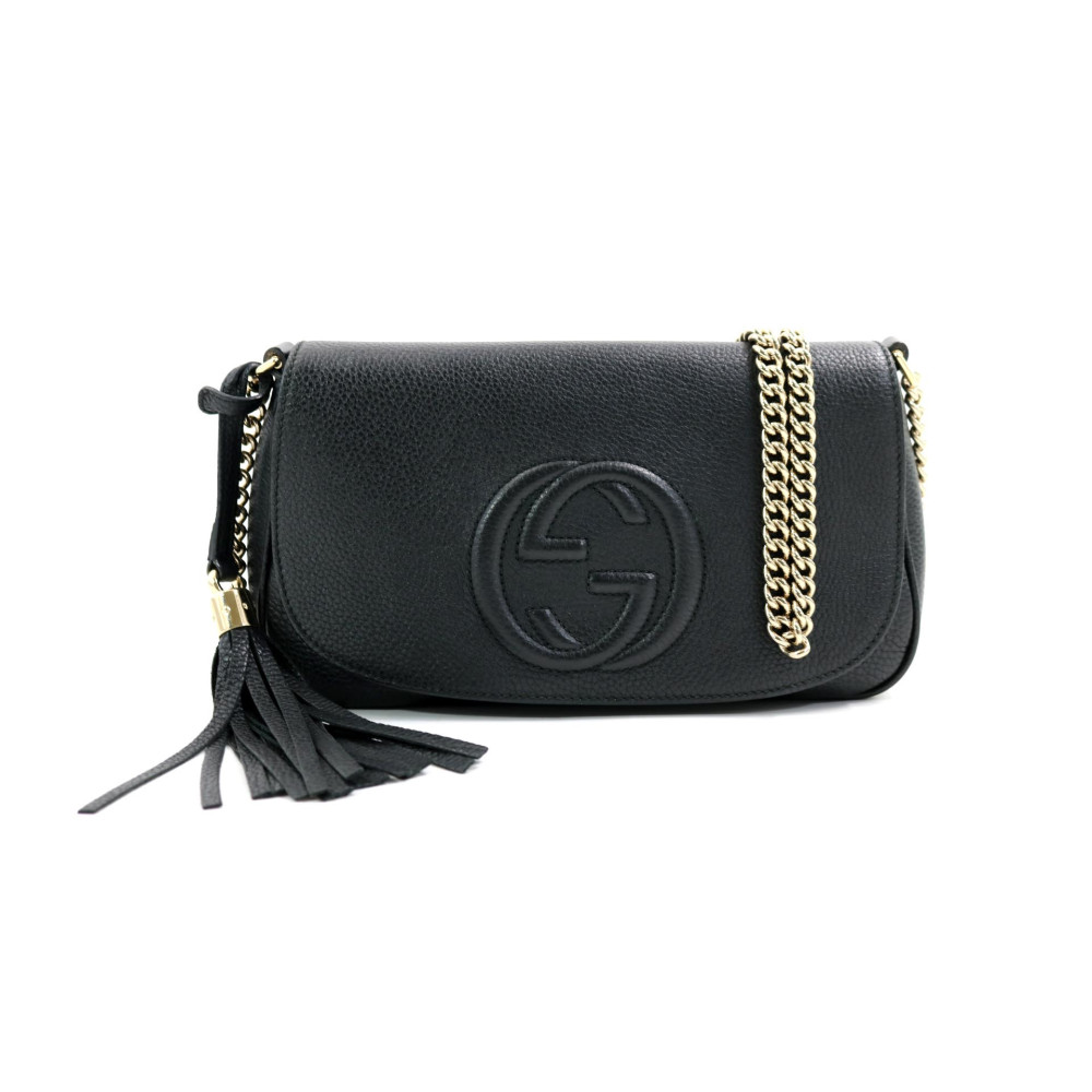 Gucci Soho Long Flap Pelle Nera