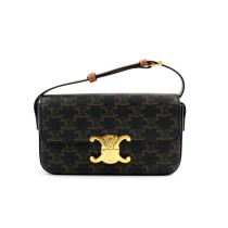 Celine Triomphe Long Pelle Marrone