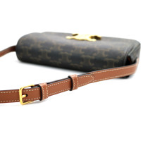 Celine Triomphe Long Pelle Marrone