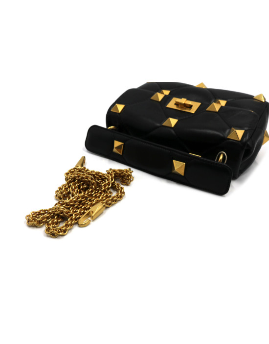 Valentino Roman Stud Pelle Nera